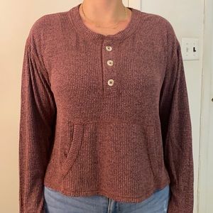 Abercrombie & Fitch size small burgundy sweater